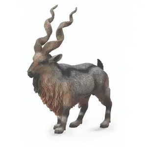 Collecta animaux sauvages : chèvre à cornes noires 10 cm brun/gris pas cher