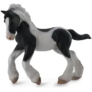 Collecta Chevaux (M): Poulain Gypsy Noir & Blanc Pie 12.2x9.7cm