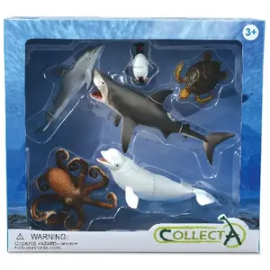 Comparateur de prix : Collecta animaux marins : set de jeu dans coffret cadeau 6 pièces
