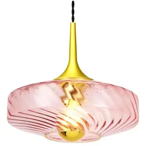 Elements Lighting ROXANNE-Suspension LED Verre Ø28cm