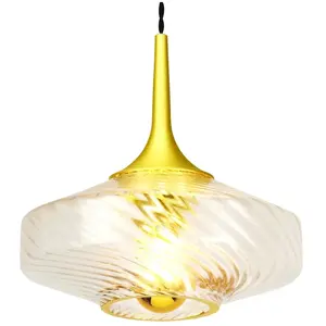 Elements Lighting ROXANNE-Suspension LED Verre Ø20cm