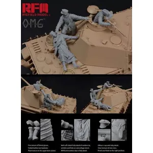 Figures For Panther G, Fallen Resin - 1:35e - Rye Field Model