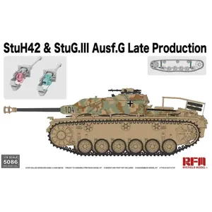 Maquette RYE FIELD MODEL: 1/35; StuH42 & StuG.III Ausf.G Late Production 1/35 - Maquette militaire - RFM5086 