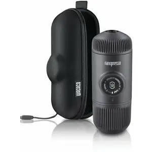 Comparateur de prix : Wacaco Nanopresso Machine a café portable noire et valise de voyage
