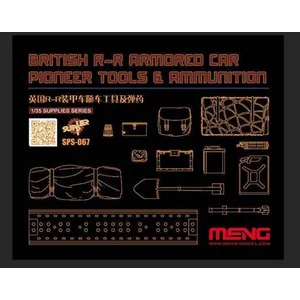 Comparateur de prix : Meng British R-r Armored Car Pioneer Tools & Ammunition (resin)- 1:35e --model
