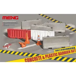 Concrete & Plastic Barrier Set - 1:35e - Meng-model pas cher
