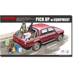 Maquette pick-up avec équipement et matériel divers meng pas cher