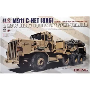 Comparateur de prix : Meng U.s. M911 C-het(8x6)& M747 Heavy Equipme Semi-trailer- 1:35e --model