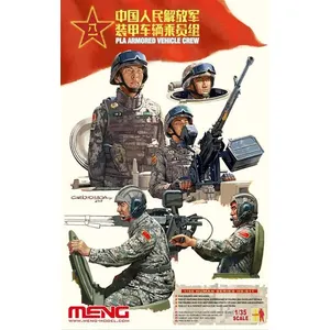 Pla Armored Vehicle Crew - 1:35e - Meng-model pas cher