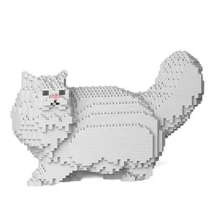 Jekca Blocs De Construction -chat Persan Blanc pas cher
