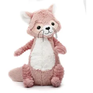 Peluche raton laveur rose Netoitou Les ptipotos - Les Déglingos pas cher