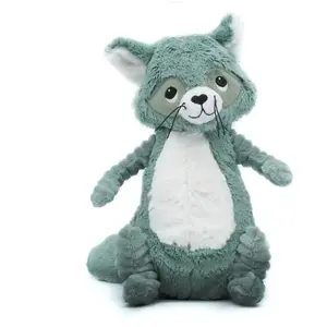 Peluche Les Ptipotos Netoitou le raton laveur vert (26 cm) pas cher
