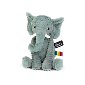 Peluche éléphant vert LES DEGLINGOS - 20 cm - Pour bébé dès la naissance pas cher
