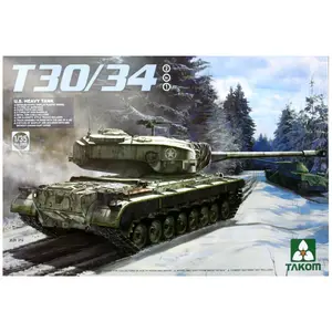 Maquette États-Unis Char lourd T30 / 34 2 en 1  1/35  - Takom Maquette militaire  - TAK02065 Vendu paramazon