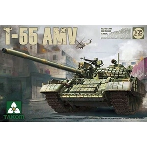 Russina Medium Tank T-55amv - 1:35e - Takom