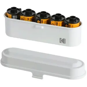 Comparateur de prix : Boîte de rangement pellicules Kodak Film Case   135mm   36 Poses Blanc