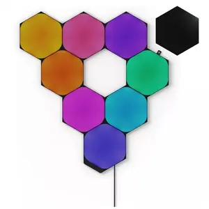 Nanoleaf Shapes Black Hexagons Starter Kit - 9 pièces