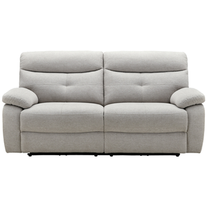 Canape droit relax électrique beige 3 pl SANDRO pas cher