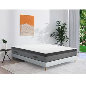 Matelas ressorts ensachés et mémoire de forme - DREAMEA - ILLUSION - 1... pas cher