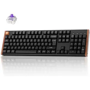 Keychron K10 HE (DE, Filaire, Sans fil), Clavier, Noir