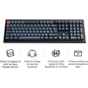 Comparateur de prix : Keychron V6 Max QMK - Sans fil - Gris/Noir