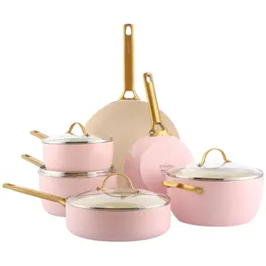 Greenpan Padova Reserve, Poêle + casserole, Rose, Or