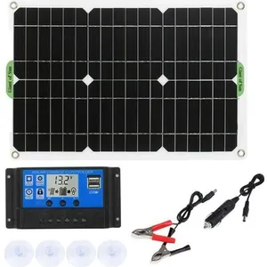 SODIAL Kit de Panneau Solaire 180W Chargeur de Batterie 12V avec Contr...Vendu parcdiscount