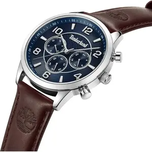Timberland Hommes Analogique Quartz Montre avec Bracelet en Cuir TDWGF0041701 pas cher