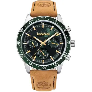Timberland Hommes Analogique Quartz Montre avec Bracelet en Cuir TDWGF0029001 pas cher