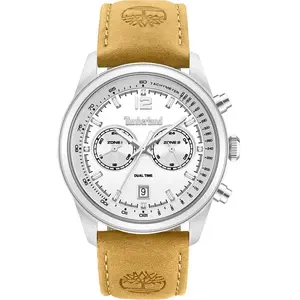 Montre bracelet Timberland Duo-time Northbridge, couleur blanche pas cher