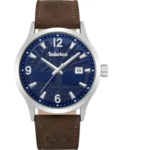 Timberland Montre dateur Trumbull Brown Silver pas cher