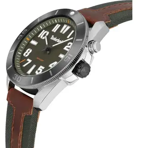 Comparateur de prix : Montre - TIMBERLAND - Warrick TDWGP2201602 - Homme - Quartz - Cuir - Vert