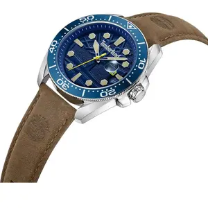 TIMBERLAND Homme Analogique Quartz Montre avec Bracelet en Cuir TDWGB2230604 pas cher