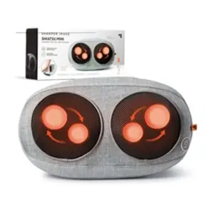 Comparateur de prix : SHARPER IMAGE - Masseur compact Shiatsu chauffant 2 x 2 têtes de massa...