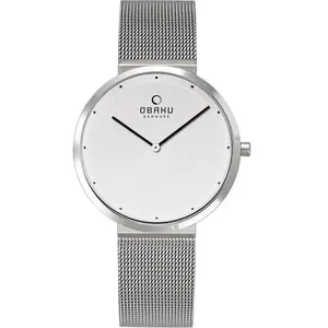 Comparateur de prix : Montre Femme - OBAKU - 34781 - Acier Gris - Boîtier Rond 34 mm - Style Chic