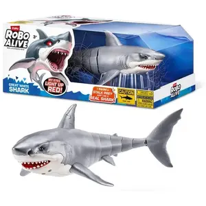 Zuru Requin Robo Alive Lumières Et Sons Mouvements Réalistes Nage Dans L´eau 40 Cm pas cher
