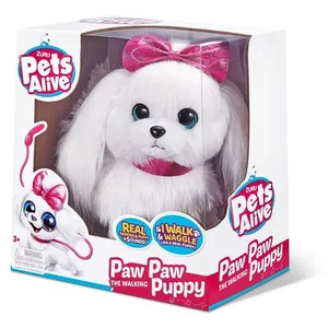 ZURU - PETS ALIVE - WALKING PUPPY - PELUCHE CHIEN INTERACTIF - 9531 pas cher