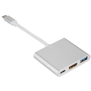 XCSOURCE Alliage d'aluminium Type C vers USB 3.0 HUB 4K HDMI OTG Câble AH803