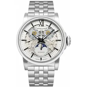 Montre Homme EARNSHAW HANSOM ES-8241-11 - Bracelet Acier Argent pas cher