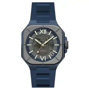 Montre Homme Earnshaw Armoury ES-8258-04 - Bracelet Silicone Bleu pas cher