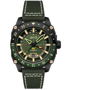 Avi-8 Montre Homme Avi-8 Hawker Hunter - AV-4122-03 Bracelet Cuir Vert