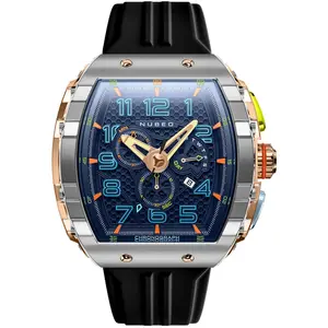 Comparateur de prix : Chronographe Homme Nubeo NB608801 Bracelet s Quartz Magellan Retrograd...