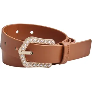 Cavalli Class - Ceinture avec boucle perle CCBT0023 marron T.95 pas cher