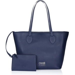 Sac porté épaule - CAVALLI CLASS - Blue - Polyuréthane - 48x30x12 cm -... pas cher