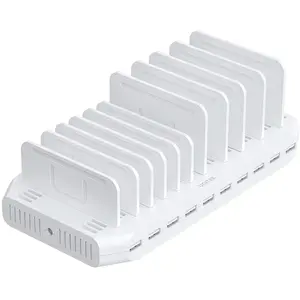 Unitek Chargeur Mural Usb-c Y-2190d01-eu 10x 2.4a 60w pas cher
