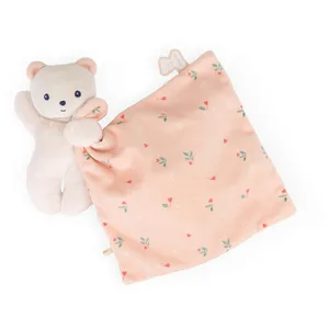 Kaloo Carré Douceur : Doudou Ours Feuilles d'amour pas cher