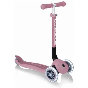 Comparateur de prix : Trottinette enfant 3 roues Globber Junior Foldable Lights Eco Rose Berry