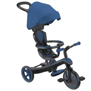 Globber - Tricycle Évolutif Pour Bébé Explorer 4 En 1 - Bleu Marine pas cher