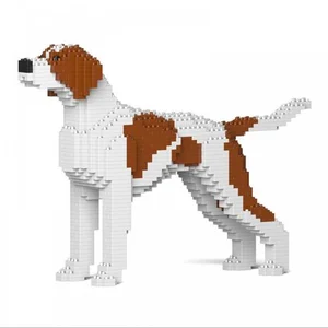 Jekca Blocs De Construction -chien Pointer Anglais Taches Marrons pas cher