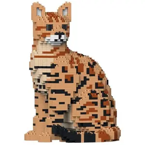 Comparateur de prix : JEKCA Bengal Cat 01S-M01 Lot de 4 blocs de construction en plastique à partir de 14 ans